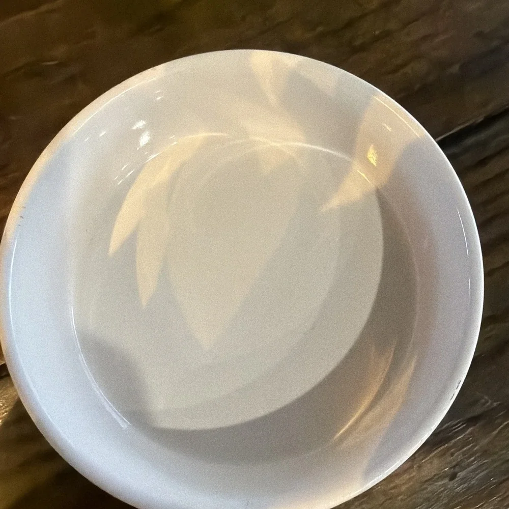 Rae Dunn GULP White Ceramic Pet Bowl Dog Cat Food Water Dish